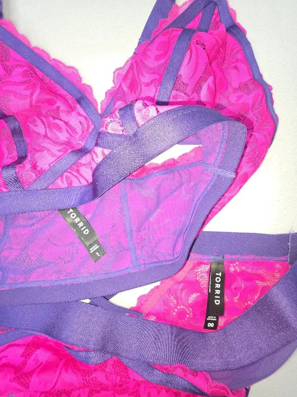 NWOT Set Torrid Lace Bralette & Matching Tanga Panty 3842-CY